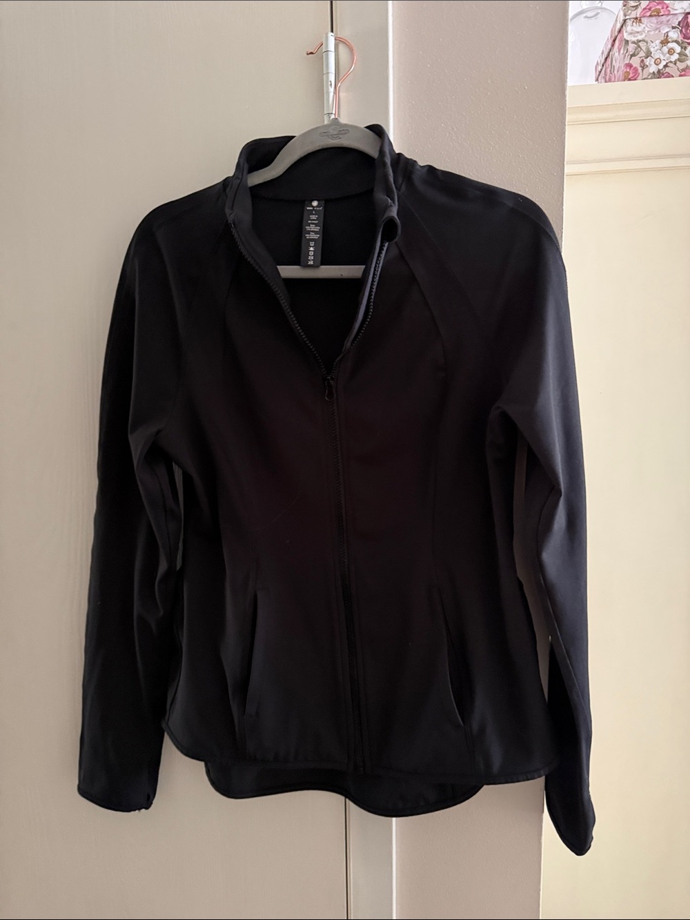 Yogalicious Black Full-Zip Utility Jacket